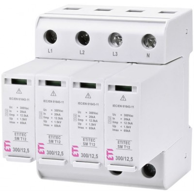 Обмежувач перенапруги ETITEC SM T12 300/12,5 4+0 002440546