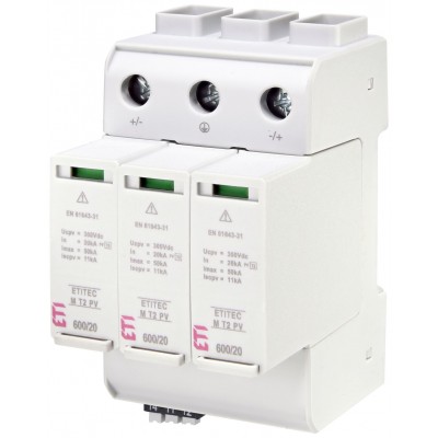Обмежувач перенапруги ETITEC M T2 PV 600/20 Y RC 002440736