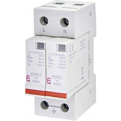 Обмежувач перенапруги ETITEC V T2 440/20 2+0 RC 002442965