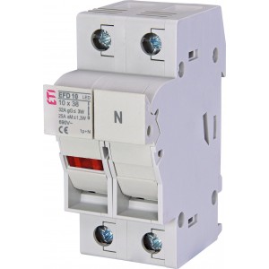 Разъединитель предохранителей EFD 10 1p+N LED 002540012