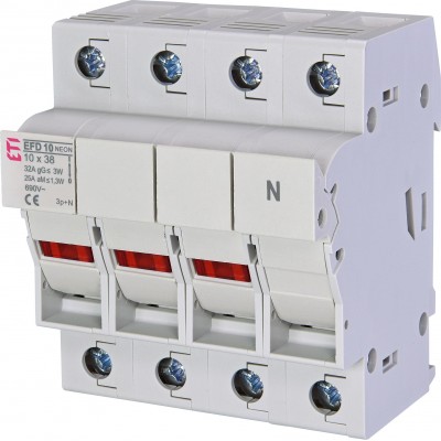 Разъединитель предохранителей EFD 10 3p+N NEON 002540025
