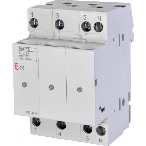 Разъединитель предохранителей PCF 10 3p+N LED 002550015