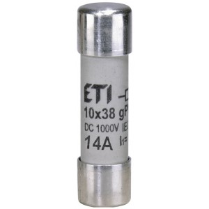 Плавка вставка (запобіжник) CH10x38 gPV 14A/1000V DC 002625079