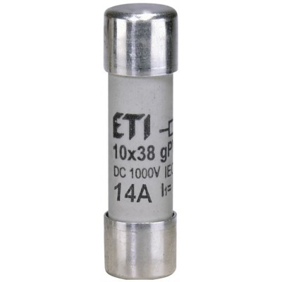 Плавка вставка (запобіжник) CH10x38 gPV 14A/1000V DC 002625079