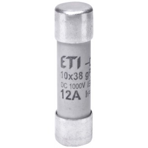 Плавка вставка (запобіжник) CH10x38 gPV 12A 1000V UL 002625106