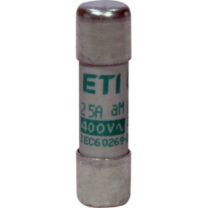 Плавка вставка (запобіжник) CH10x38 aM 25A/400V 002652019
