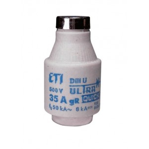 Плавка вставка (запобіжник) DIII UQ gR 63A/500V 004323003