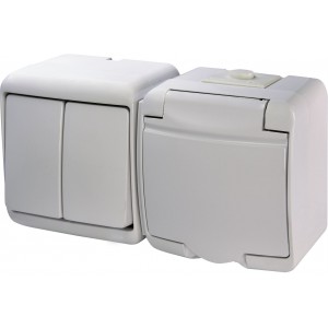Вимикач з розеткою VRHH-2s 004668033