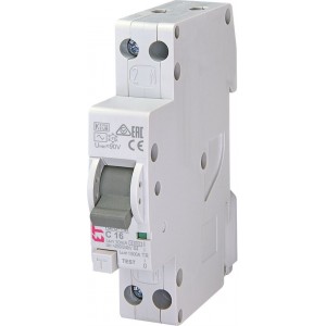 Диф.авт.вимикач KZS-1M 1p+N AC C16/0.01 6kA 002175624