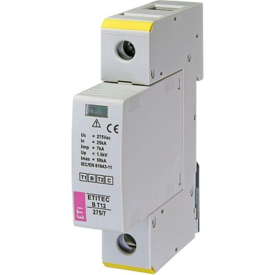 Обмежувач перенапруги ETITEC B T12 275/7 1+0 002440336 Не виготовляється