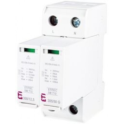 Обмежувач перенапруги ETITEC SM T12 300/12,5 1+1 002440548