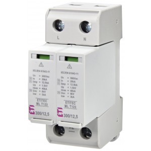 Обмежувач перенапруги ETITEC ML T123 300/12,5 2+0 002440663