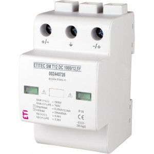 Обмежувач перенапруги ETITEC SM T12 DC 1000/12,5 Y 002440726