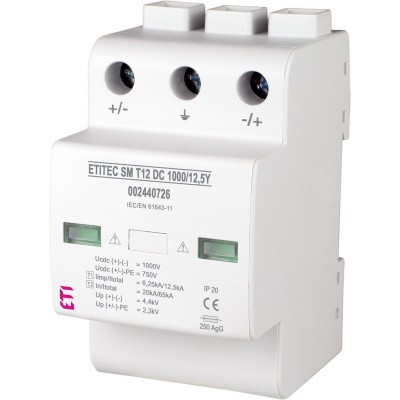 Обмежувач перенапруги ETITEC SM T12 DC 1000/12,5 Y 002440726