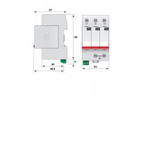 Обмежувач перенапруги ETITEC V T2 440/20 3+0 RC 002442966