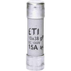 Плавка вставка (запобіжник) CH10x38 gPV 15A/1000V DC 002625080