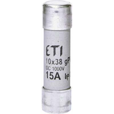 Плавка вставка (запобіжник) CH10x38 gPV 15A/1000V DC 002625080