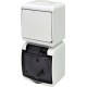 Вимикач з розеткою VRHP-1sd 004668026
