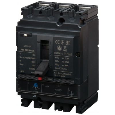 Промисл. автоматичн. вимикач NBS-TMS 100/3S 40A 3P 004673023