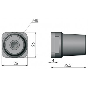 Тримач шини KVR-AI 001601650