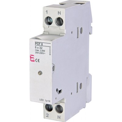 Разъединитель предохранителей PCF 8 1p+N LED 002530012