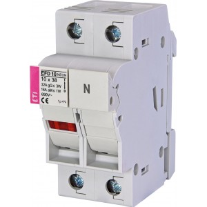 Разъединитель предохранителей EFD 10 1p+N NEON AD 002540322