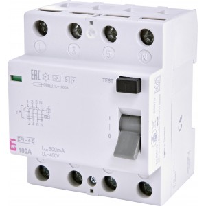 Диф.реле (ПЗВ) EFI-4 A S 100/0.3 002062504