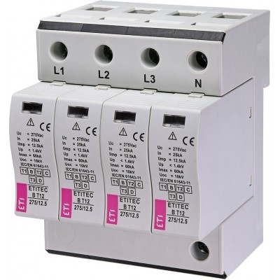 Обмежувач перенапруги ETITEC B T12 275/12,5 4+0 002440325 Не виготовляється