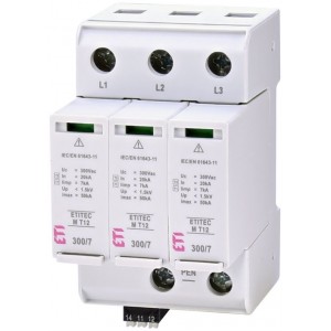 Обмежувач перенапруги ETITEC M T12 300/7 3+0 RC 002440505