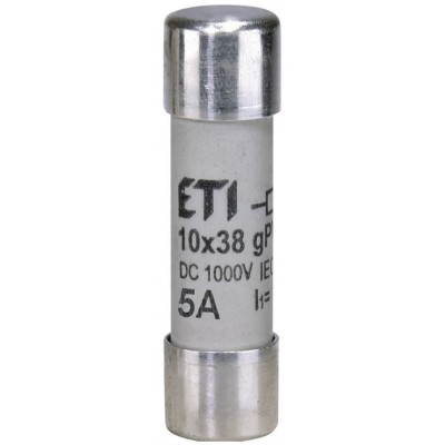 Плавка вставка (запобіжник) CH10x38 gPV 5A/1000V DC 002625070