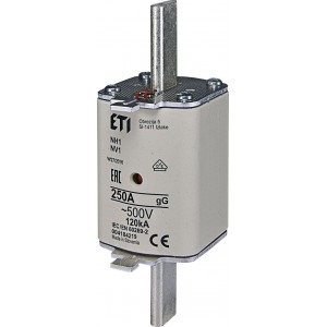 Плавка вставка (запобіжник) NH1 gG 250A/500V 004184219