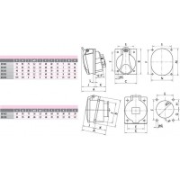 Розетка промислова VVT 16A 250V 2P-S IP44 AK171 004439103 Не виготовляється