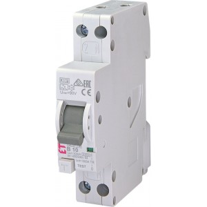 Диф.авт.вимикач KZS-1M 1p+N A B10/0.01 6kA 002175412