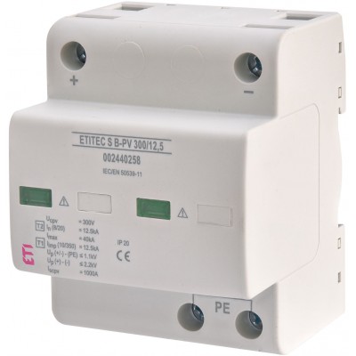 Обмежувач перенапруги ETITEC S B-PV 300/12,5 002440258 Не виготовляється