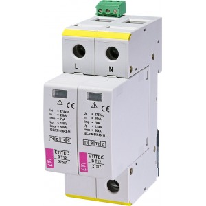 Обмежувач перенапруги ETITEC B T12 275/7 2+0 RC 002440339 Не виготовляється