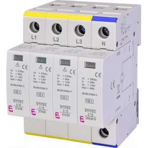 Обмежувач перенапруги ETITEC C T2 275/20 3+1 002440403