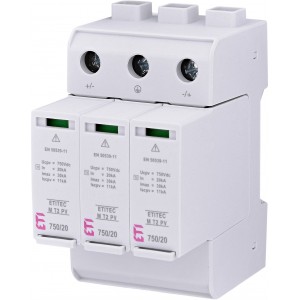 Обмежувач перенапруги ETITEC M T2 PV 1500/20 Y 002440517