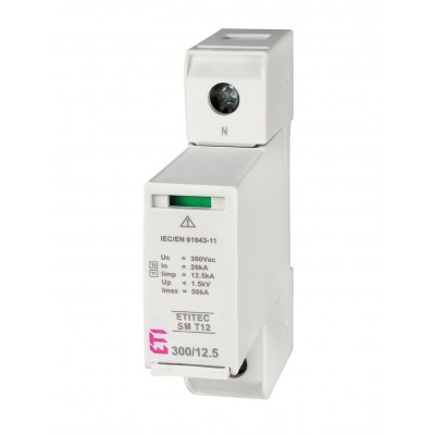 Обмежувач перенапруги ETITEC SM T12 300/12,5 1+0 002440540