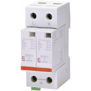 Обмежувач перенапруги ETITEC V T2 255/20 2+0 RC 002442959