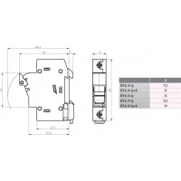 Разъединитель предохранителей EFD 8 2p LED AD 002520313