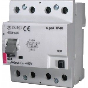 Диф.реле (ПЗВ) EFI-4 40 0,03 G ETI 854088416 Не виготовляється