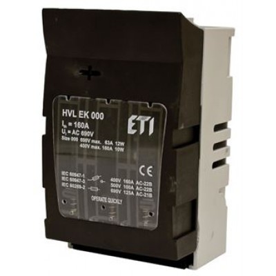 Разъединитель предохранителей HVL EK 000 3p M8 001701000