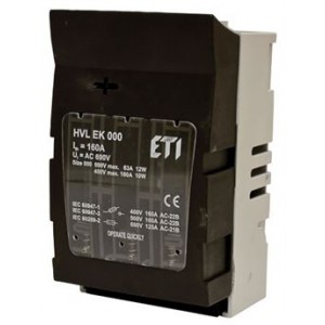Разъединитель предохранителей HVL-P EK 000 3p M8 001701013