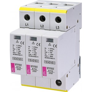 Обмежувач перенапруги ETITEC B T12 275/7 3+0 002440340 Не виготовляється