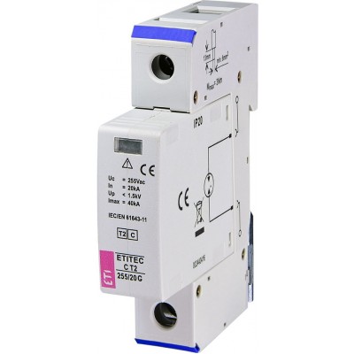 Обмежувач перенапруги ETITEC C T2 255/20 G 002440413