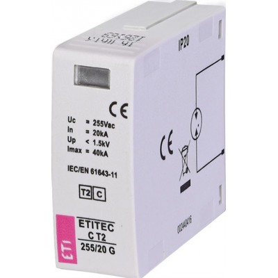 Обмежувач перенапруги MOD. ETITEC C T2 255/20 G 002440416