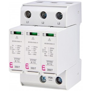 Обмежувач перенапруги ETITEC M T12 300/7 3+0 002440504
