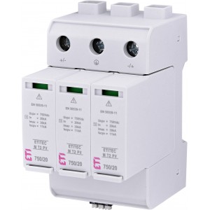 Обмежувач перенапруги ETITEC M T2 PV 1500/20 Y RC 002440518