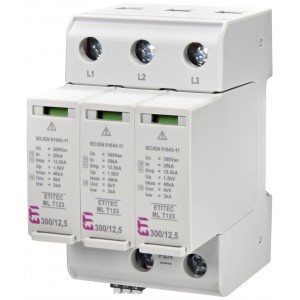 Обмежувач перенапруги ETITEC ML T123 300/12,5 3+0 RC 002440666