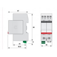 Обмежувач перенапруги ETITEC V 2T2 255/20 3+1 RC 002442951